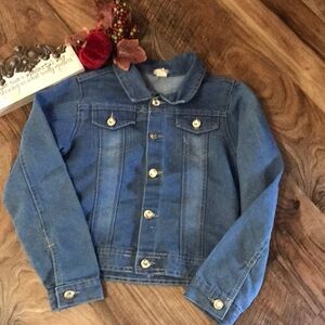 One Step Up Denim Jean Jacket, sz 10-12